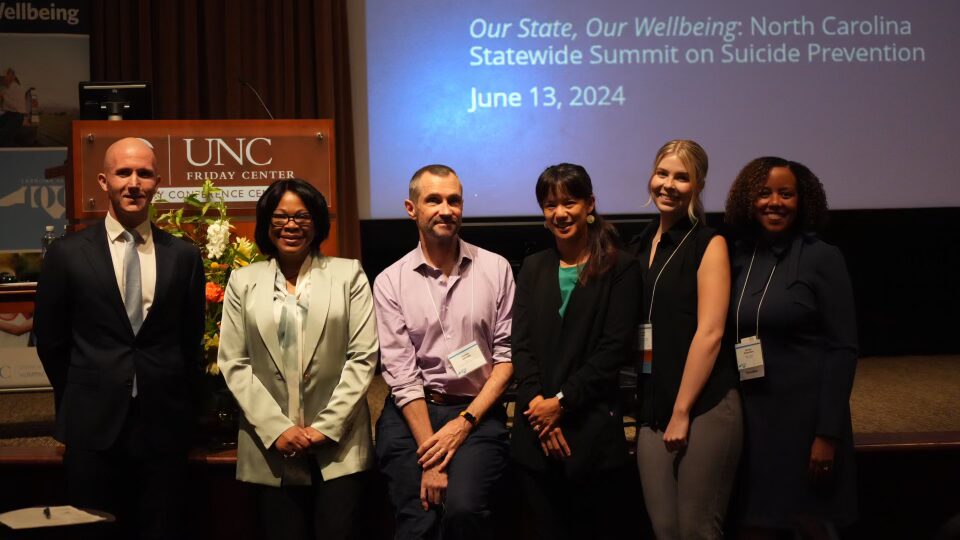 The Suicide Prevention Institute team at the North Carolina Statewide Summit on Suicide Prevention.